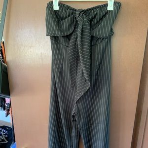 Black & white jump suit